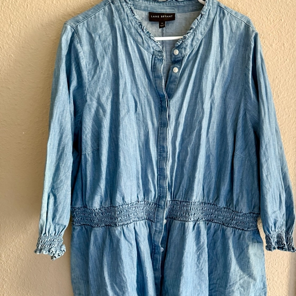 Lane Bryant Blue Denim Tunic